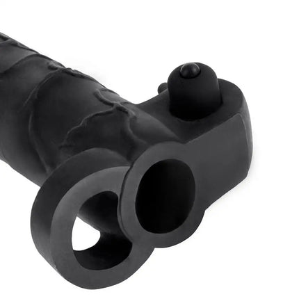 FANTASY X- TENSIONS - VIBRIERENDE REAL FEEL 2 VERLÄNGERUNG SCHWARZ - Penishüllen mit Verlängerung