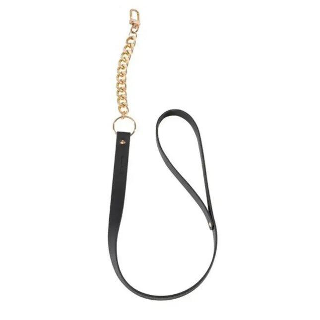 BIJOUX INDISCRETS MAZE - SCHWARZE HALSKETTE MIT RIEMEN - Halskette