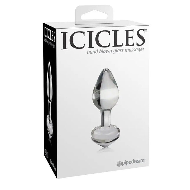ICICLES - N. 44 TRANSPARENT PLUG - Glas Analplug