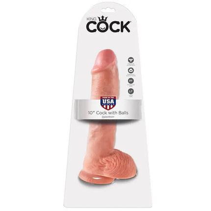 KING COCK - 10 SAUGNAPFDILDO - 26.5 CM - Dildo mit Saugnapf