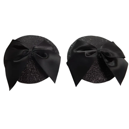 BIJOUX - BURLESQUE GLÄNZENDE NIPPELABDECKUNGEN MIT SCHLEIFE - Nippelcover