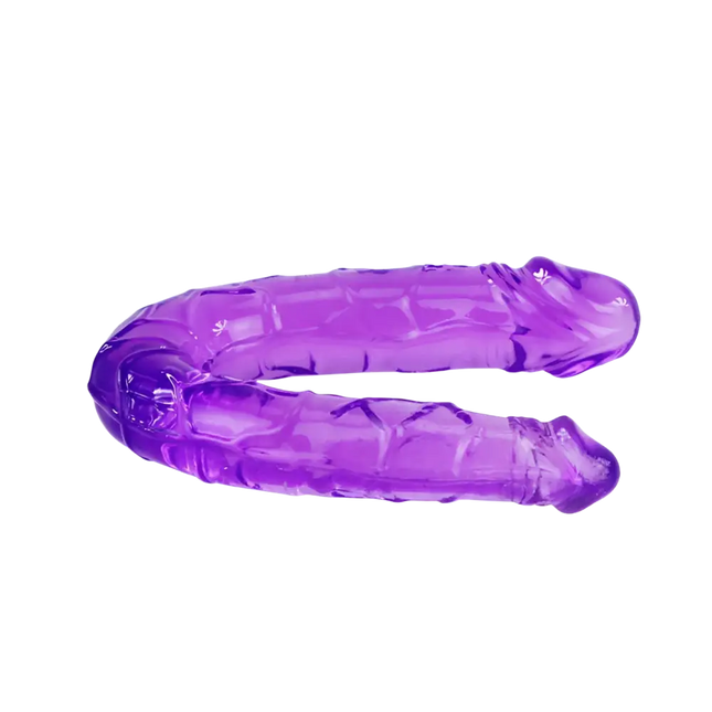 BAILE - DOPPELDILDO IN FLIEDER FLEXIBLER GELEE - Doppeldildo