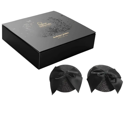 BIJOUX - BURLESQUE GLÄNZENDE NIPPELABDECKUNGEN MIT SCHLEIFE - Nippelcover