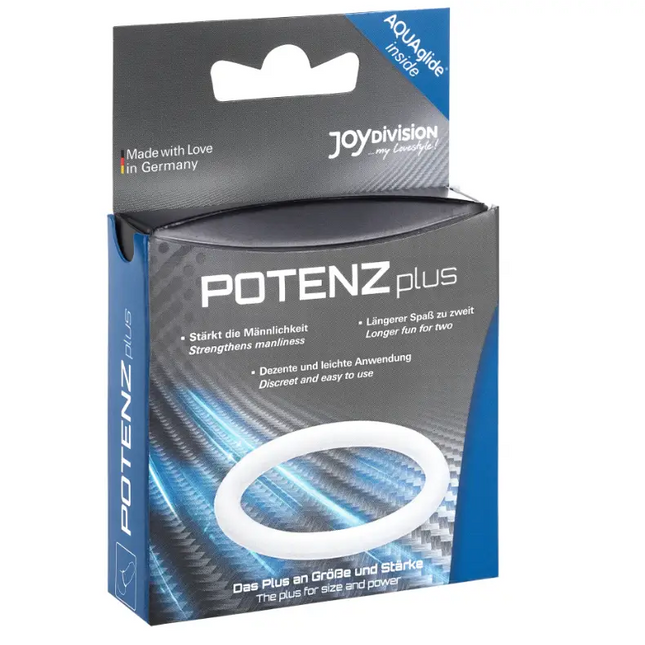 JOYDIVISION POTENZDUO - PLUS RING WEISS - M - Penisring ohne Vibration