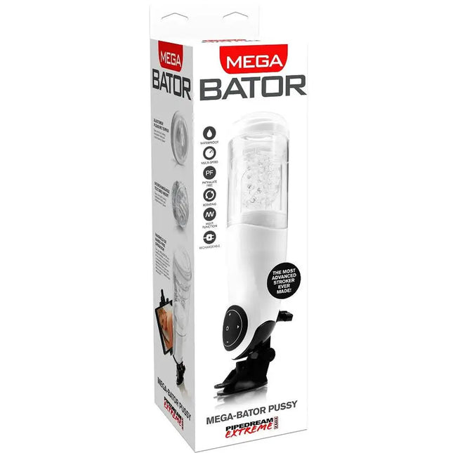 EXTREME TOYZ - PDX MEGA BATOR USB-MNNLICHER MASTURBATOR VAGINA WEISS - Automatischer Masturbator