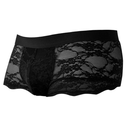 schwarzer Lacey Trunk Shorts C4MRAV106 von Cut4Men