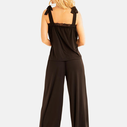 schwarzer 2-teilger Pyjama KA922334 von Kalimo