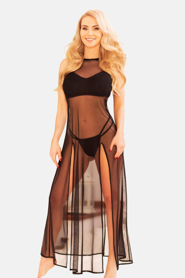 schwarzes Nachtkleid KA922448 von Kalimo