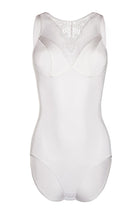 ecru Body mit Netzeinsatz und Spitze KA923323 von Kalimo