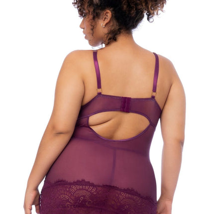 burgundy chemise - MAL7554XWINE by Mapale