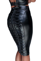 schwarzer Rock aus Powerwetlook F152 - S