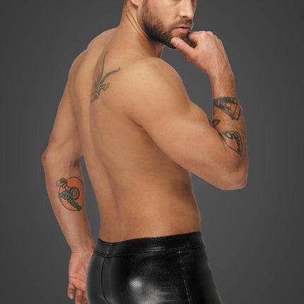 Snake wetlook Shorts H069 von Noir Handmade Alpha Collection