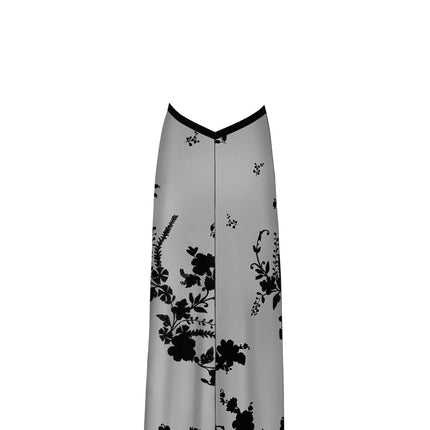 F312 langes Kleid aus Netzmaterial von Noir Handmade