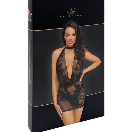 Wildblumen Netzkleid mit Strasskette - Glamouröse Optik