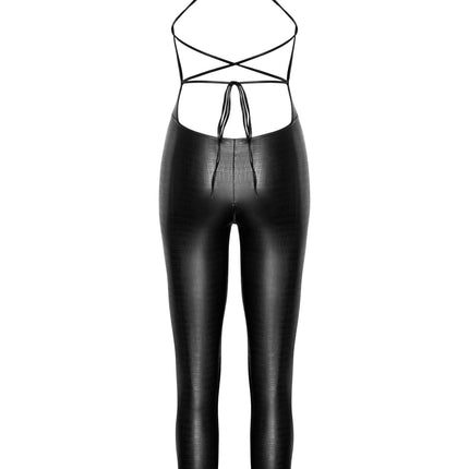 F316 Wetlook Catsuit ouvert von Noir Handmade