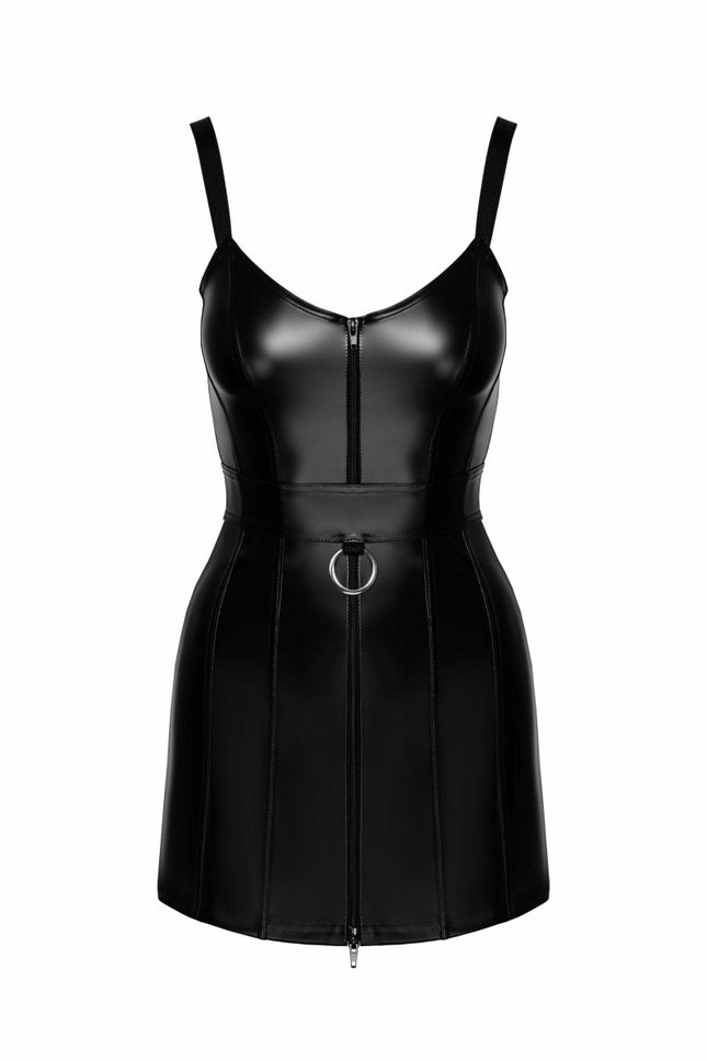 F320 Wetlook mini dress with ring by Noir Handmade