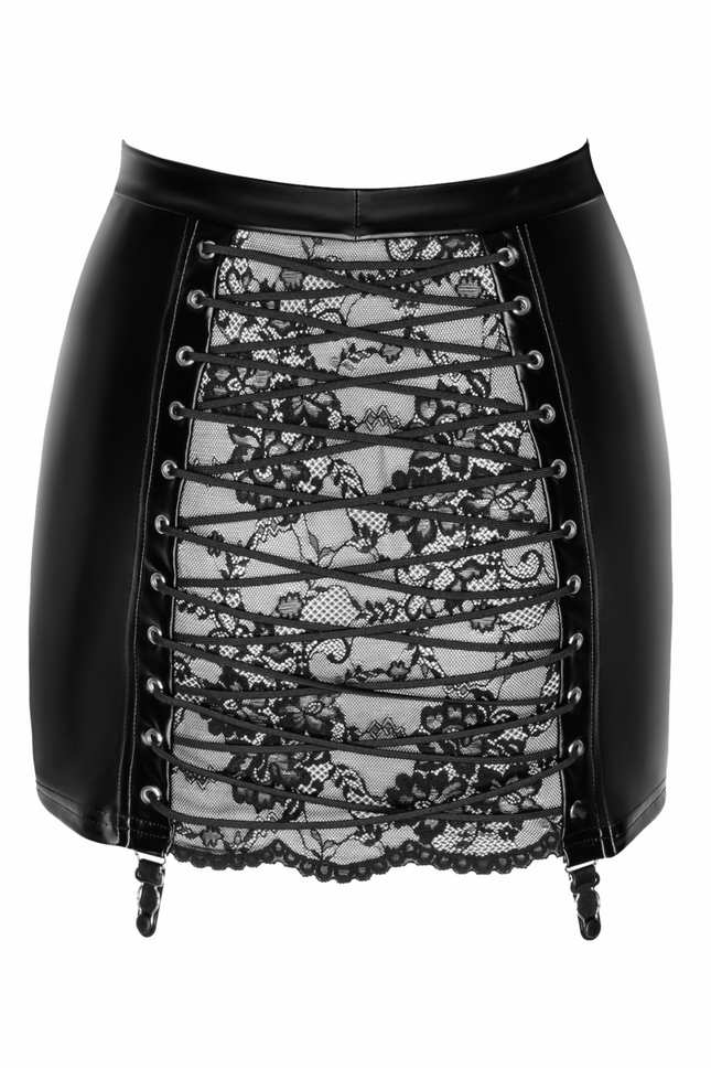 F341 Minskirt with lacing by Noir Handmade