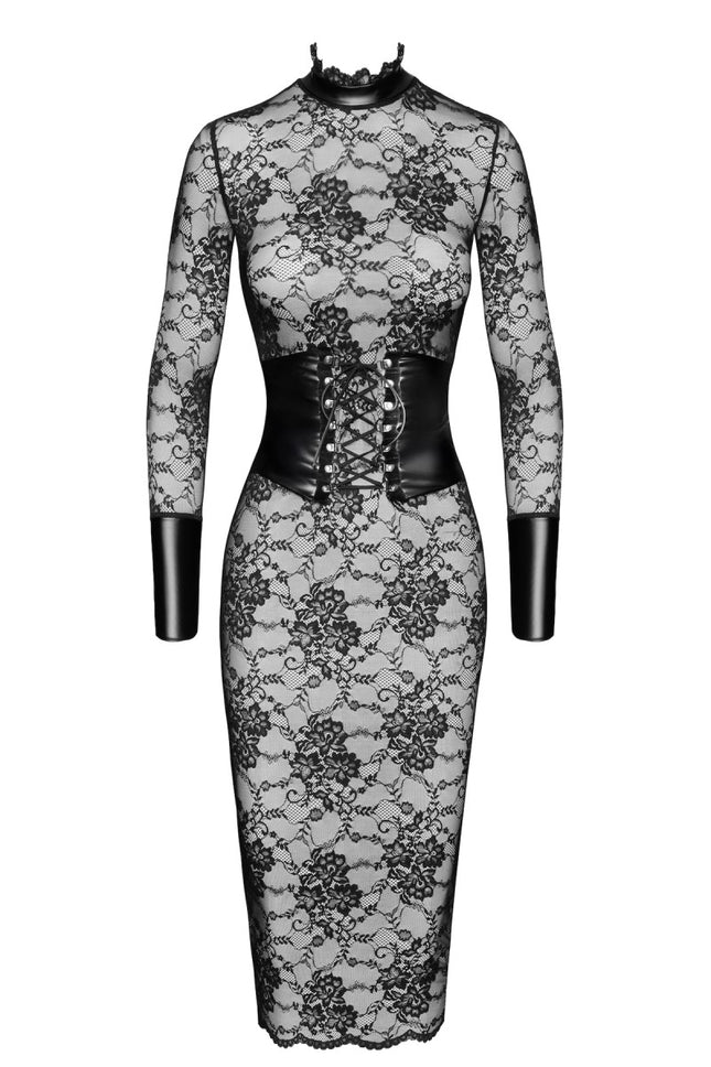 F375 Noirelle mid-length lace dress by Noir Handmade