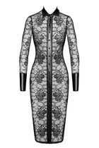 F376 halblanges Kleid Noirelle aus Spitze von Noir Handmade