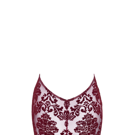 Royal Kink: Burgunder Minikleid mit Glamour-Faktor