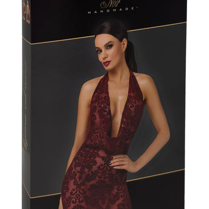 Royal Kink: Burgunder Minikleid mit Glamour-Faktor