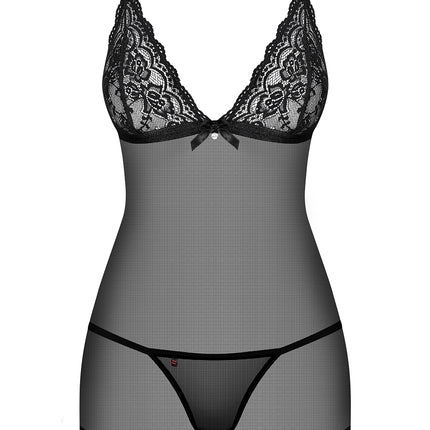 Verführerischer Negligee mit Spitze und Strassdetails