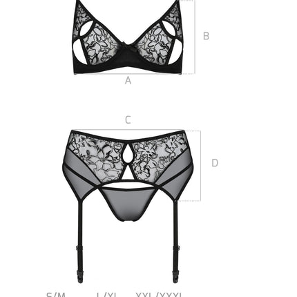 Passionsblüte: Luxus-Samt-3-teiliges Set mit Blumenmuster