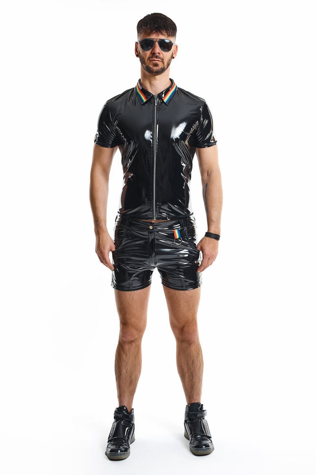 PVC Herren Polo Shirt RMRemigioRBW schwarz von Pride Festih Line