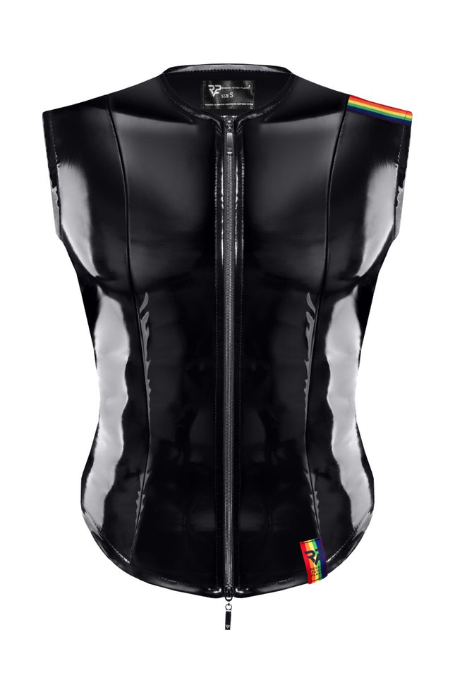 PVC Herren Weste RMTaddeoRBW schwarz von Pride Festih Line