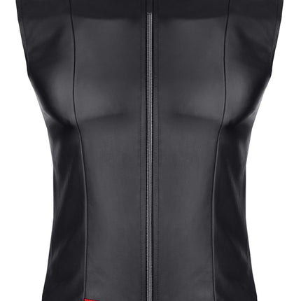 Herren Weste RMDario001 schwarz von Regnes Festish Planet