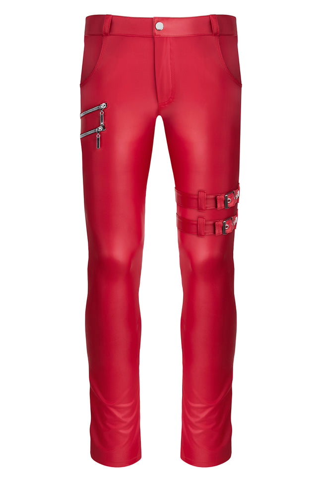 lange Herren Hose RMTommaso002 rot von Regnes Fetish Planet