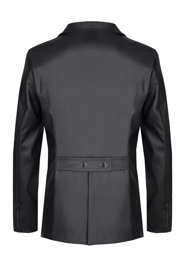 Herren Jacke RMNicola001 schwarz von Regnes Fetish Planet Red Mark 2