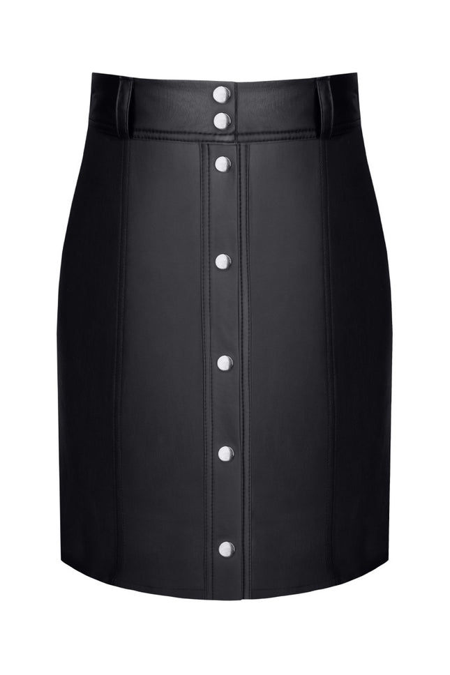 Black women's skirt TDLeonore001 from Demoniq Total Domination Collection