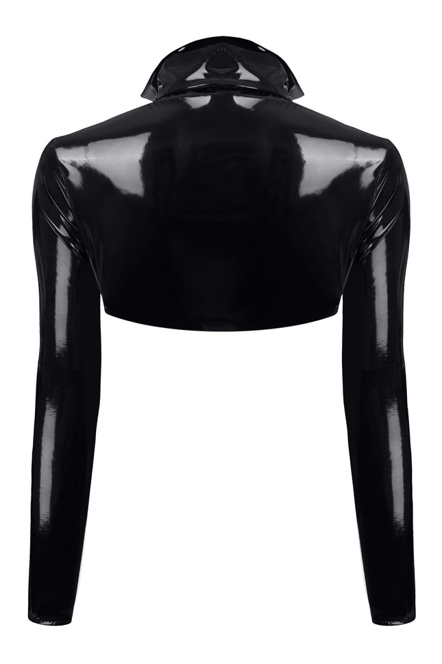 schwarze kurze Jacke TDNele001 von Demoniq Total Domination Collection