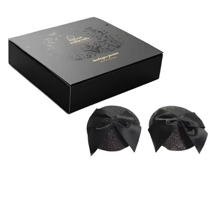 BIJOUX - BURLESQUE GLÄNZENDE NIPPELABDECKUNGEN MIT SCHLEIFE - Nippelcover