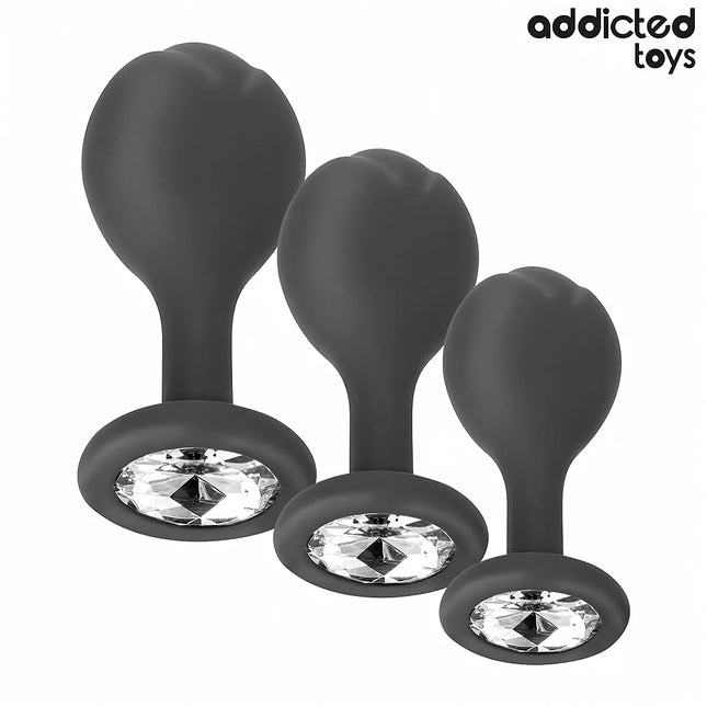 ADDICTED TOYS – 3er-Set Analplug mit Juwel - Analplug