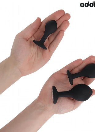 ADDICTED TOYS - 3ER-SET ANALPLUG MIT JUWEL - Analplug