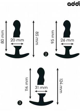 ADDICTED TOYS - 3ER-SET ANALPLUG MODELL 1 - Analplug