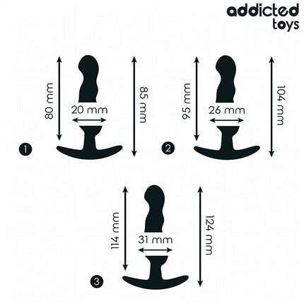 ADDICTED TOYS - 3ER-SET ANALPLUG MODELL 1 - Analplug