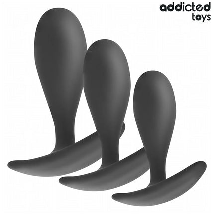 ADDICTED TOYS - 3ER-SET ANALPLUG MODELL 2 - Analplug