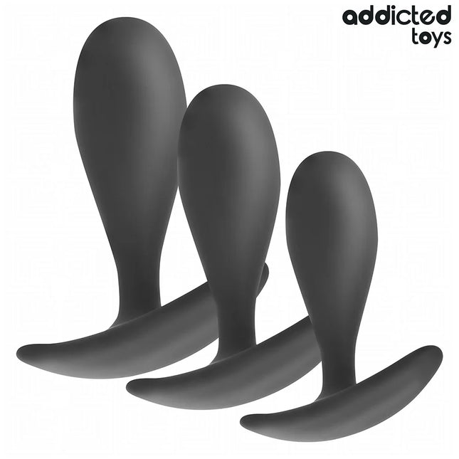 ADDICTED TOYS - 3ER-SET ANALPLUG MODELL 2 - Analplug