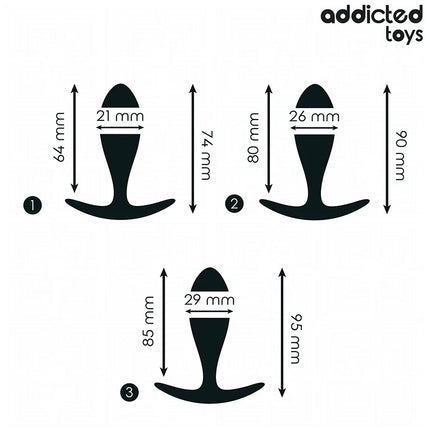 ADDICTED TOYS - 3ER-SET ANALPLUG MODELL 2 - Analplug