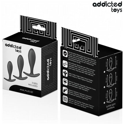 ADDICTED TOYS - 3ER-SET ANALPLUG MODELL 2 - Analplug