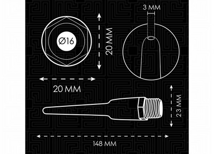 ADDICTED TOYS - ANAL CLEANER MIT UNIVERSALADAPTER MODELL 1