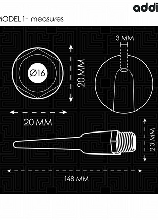 ADDICTED TOYS - ANAL CLEANER MIT UNIVERSALADAPTER MODELL 1