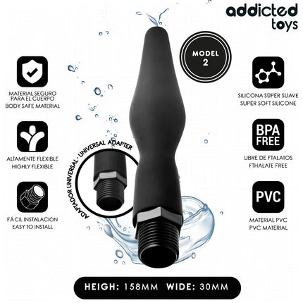 ADDICTED TOYS - ANAL CLEANER MIT UNIVERSALADAPTER MODELL 2