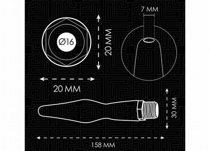 ADDICTED TOYS - ANAL CLEANER MIT UNIVERSALADAPTER MODELL 2
