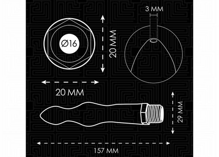 ADDICTED TOYS - ANAL CLEANER MIT UNIVERSALADAPTER MODELL 3