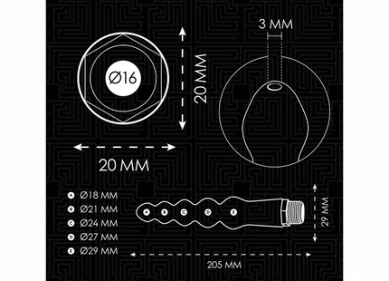 ADDICTED TOYS - ANAL CLEANER MIT UNIVERSALADAPTER MODELL 5