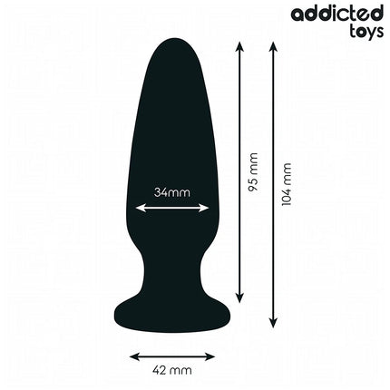 ADDICTED TOYS - ANAL PLUG MIT JUWEL GRÖSSE M 10,4 CM - Analplug